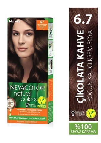 Nevacolor Natural Colors 6.7 Çikolata Kahve Krem Saç Boyası 50 Ml