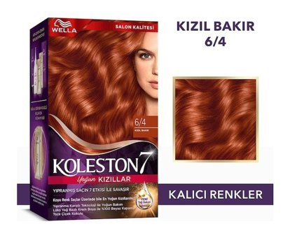 Wella Koleston Supreme 64 Kızıl Bakır Krem Saç Boyası 50 Ml