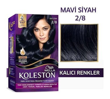 Wella Koleston Kit 2.8 Mavi Siyah Krem Saç Boyası 50 Ml