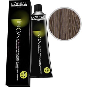 L'oréal Paris İnoa 7.1 Küllü Kumral Amonyaksız Krem Saç Boyası 60 Ml