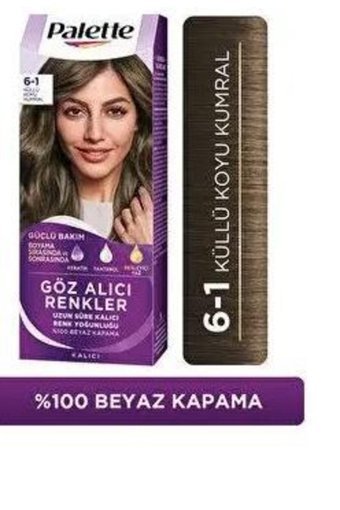 Schwarzkopf Palette Göz Alıcı Renkler 6.1 Küllü Koyu Kumral Krem Saç Boyası 50 ml