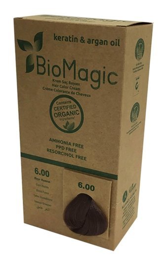 BioMagic Doğal 6.00 Kahve Amonyaksız Krem Saç Boyası 60 Ml