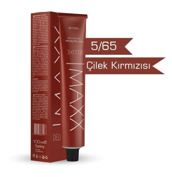 Maxx Deluxe 5.65 Çilek Kırmızısı Krem Saç Boyası 100 Ml