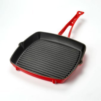 Lava Döküm 26x26 cm Grill Tava Turuncu