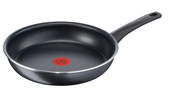 Tefal Elegance Plastik Saplı Titanyum 26 cm Düz Tava Siyah