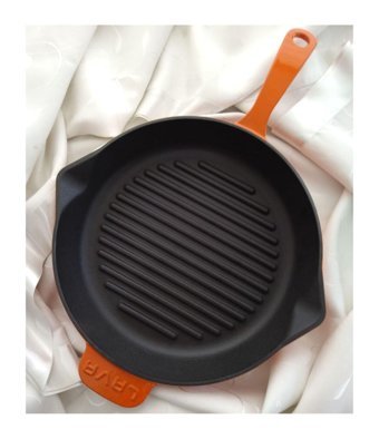 Lava Döküm 28 cm Grill Tava Turuncu