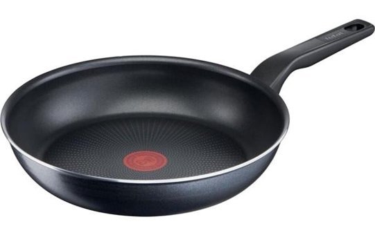 Tefal 2X XL Force Plastik Saplı Alüminyum 24 cm Düz Tava Siyah