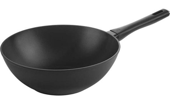 Zwilling Madura Plastik Saplı Alüminyum 31 cm Wok Tava Siyah