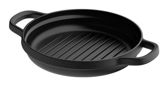 Berghoff Graphite Döküm Saplı Demir Döküm 26 cm Grill Tava Siyah