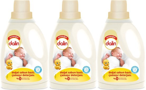 Dalin Yenidoğan Organik Hipoalerjenik 3x1.5 lt Sıvı Çamaşır Deterjanı