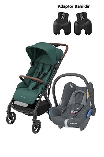 Maxi-cosi Soho-Cabriofix Katlanabilir Tek Elle Kapanan 360 Derece Dönen Tam Yatar Travel Sistem Bebek Arabası