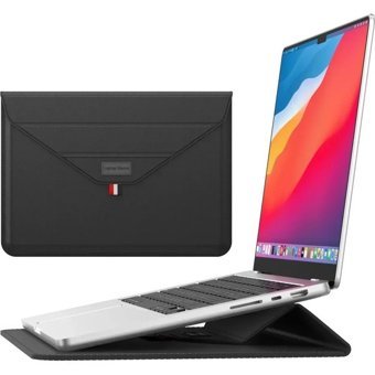 Teknet Store A2179-A2337-A2338 13 inç Deri Su Geçirmez Kılıf Laptop Çantası Siyah