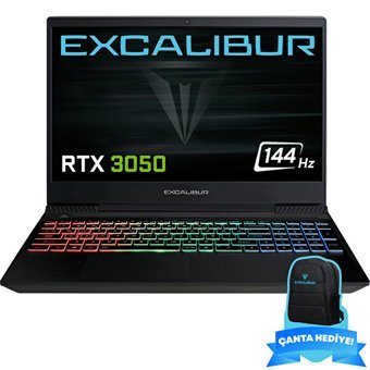 Casper Excalibur G770.1270-DxJ0X-B Harici GeForce RTX 3050 Intel Core i7 12700H 32 GB Ram 2 TB SSD 15.6 inç Full HD Freedos Laptop