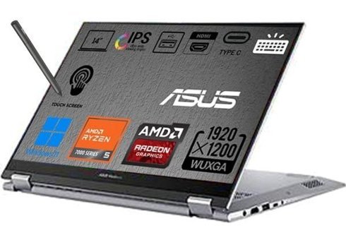 Asus Vivobook S 14 Flip TN3402YA-LZ318W-P3 Harici Radeon Graphics AMD Ryzen 5 7430U 16 GB Ram 2 TB SSD 14 inç WUXGA Windows 11 Home Dokunmatik Laptop