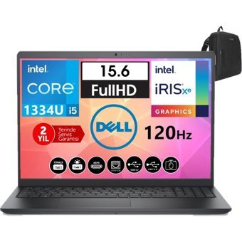 Dell Vostro 3530 WN1611PVNB352011 Dahili Iris Xe Graphics Eligible Intel Core i5 1334U 32 GB Ram 256 GB SSD 15.6 inç Full HD Freedos Laptop + Zetta Çanta