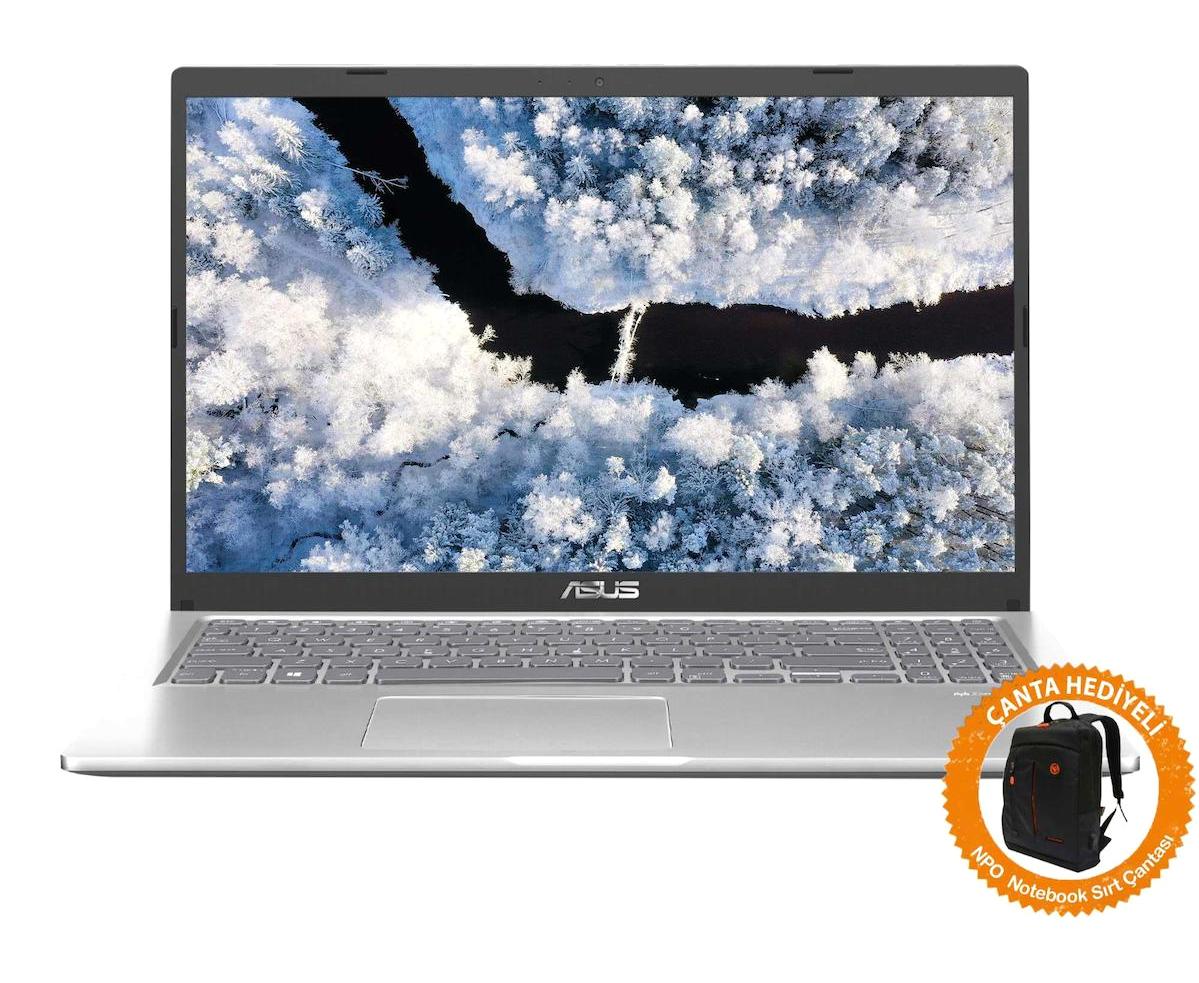 Asus X515MA-EJ955W04 Dahili UHD Graphics Intel Celeron N4020 8 GB Ram 128 GB SSD 15.6 inç Full HD Windows 11 Home Laptop + CNT005 Çanta