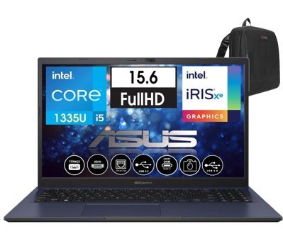 Asus ExpertBook B1502CVA-I58512B1D I58512B1D02 Dahili Iris Xe Graphics Eligible Intel Core i5 1335U 8 GB Ram 512 GB SSD 15.6 inç Full HD Freedos Laptop + Zetta Çanta