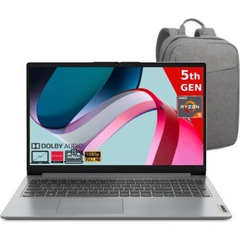 Lenovo IdeaPad 1 15ALC7 82R400S7TX-24512C Dahili Radeon Graphics AMD Ryzen 5 5500U 24 GB Ram 512 GB SSD 15.6 inç Full HD Freedos Laptop + Çanta