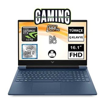 Hp Victus 16 R0007NT 7P6B3EA02 Harici GeForce RTX 4070 Intel Core i7 13700H 32 GB Ram 512 GB SSD 16.1 inç Full HD Freedos Laptop