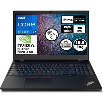 Lenovo MWS ThinkPad P15V 20TQS0EBTX 001 Dahili UHD Graphics Intel Core i7 10850H 32 GB Ram 512 GB SSD 15.6 inç Full HD Windows 10 Pro Dokunmatik Laptop