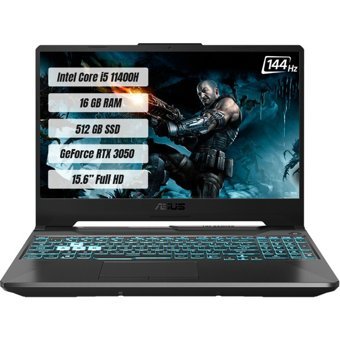 Asus TUF Gaming F15 FX506HC-HN373 Harici GeForce RTX 3050 Intel Core i5 11400H 16 GB Ram 512 GB SSD 15.6 inç Full HD Freedos Gaming Laptop