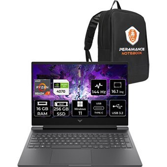 Hp Victus 16 A05N6EAPN386 Harici GeForce RTX 4070 AMD Ryzen 7 8840H 16 GB Ram 256 GB SSD 16.1 inç Full HD Windows 11 Pro Gaming Laptop + PER4 Çanta