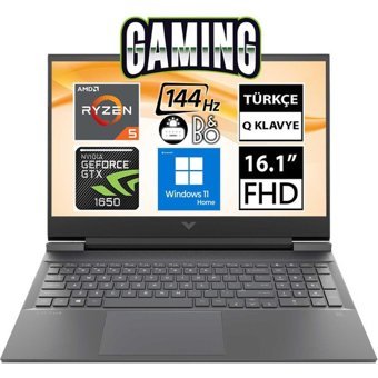 Hp Victus 16 E0035NT Harici GeForce GTX 1650 AMD Ryzen 5 5600H 8 GB Ram 512 GB SSD 16.1 inç Full HD Windows 11 Home Gaming Laptop