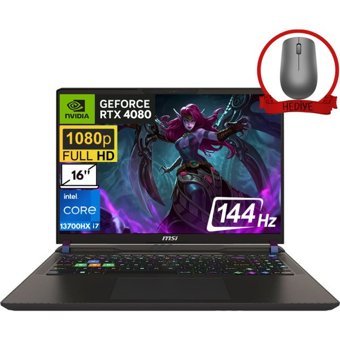 MSI Vector 16 Hx A13VHG-495TR-A71 Harici GeForce RTX 4080 Intel Core i7 13700HX 16 GB Ram 2 TB SSD 16 inç Full HD Windows 11 Pro Gaming Laptop