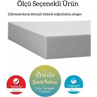 Bamboo Dikdörtgen Sünger Ortopedik 50x80 cm Beşik Yatağı