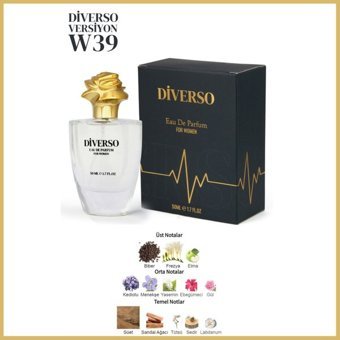 Diverso W39 EDP Çiçeksi-Meyveli-Oryantal Kadın Parfüm 50 ml