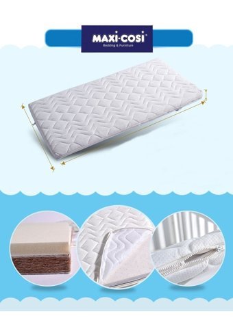 Maxi Cosi Latex Mattress Dikdörtgen Lateks Ortopedik Portatif Katlanır 70x120 cm Beşik Yatağı