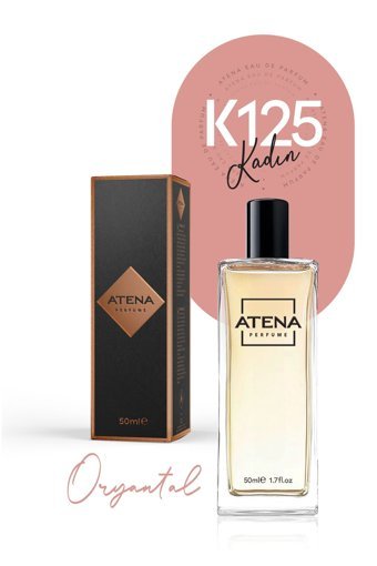 Atena Perfume K-125 EDP Çiçeksi-Meyveli-Oryantal Kadın Parfüm 50 ml