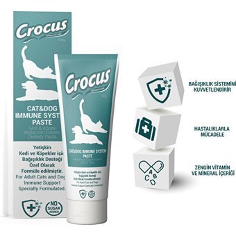 Crocus Immune System Multivitamin Hamile Köpekler İçin Kemik Eklem Tüy Sağlığı İçin 100 gr Jel Köpek Vitamini