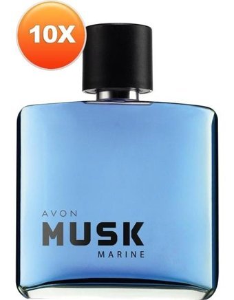 Avon Musk Marine EDT Fresh-Oryantal-Sandal Ağacı Erkek Parfüm 10x75 ml