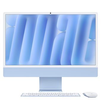 Apple iMac M4 Çipli MWV13TU/A 10 CPU 10 GPU 16 GB Ram 256 GB SSD 24 inç 4.5K macOS Sequoia All In One PC Mavi