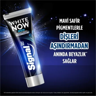 Signal White Now Men Naneli Florürlü Diş Macunu 3x75 ml