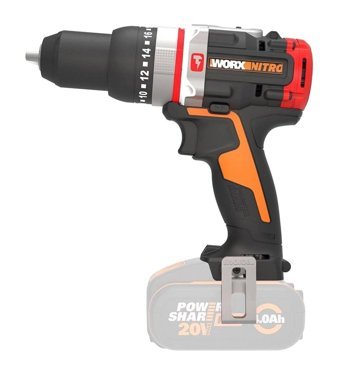 Worx WX354.9 20 V 5 Ah Kömürsüz Darbeli Akülü Vidalama Makinesi