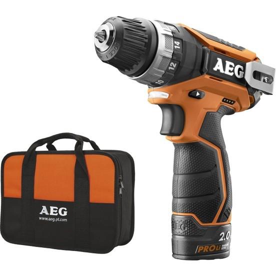 Aeg BS 12 C2 12 V 2 Ah Kömürsüz Darbeli Çift Akülü Vidalama Makinesi