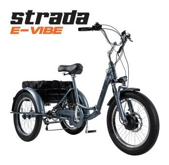 Strada E-Vibe 250 W 20 Jant 7 Vites Elektrikli Bisiklet Siyah