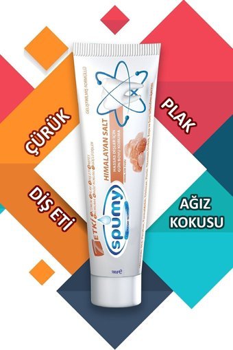 Spumy Himalaya Tuzlu Florürlü Diş Macunu 100 gr