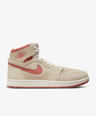 Nike Air Jordan 1 Zoom Cmft 2 DV1307-102 Bağcıklı Erkek Günlük Ayakkabı Pudra