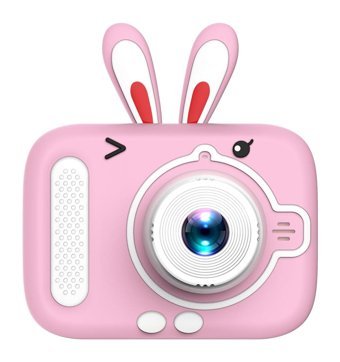 Generic Sevimli Tavşan Mini Full HD Kompakt Dijital Fotoğraf Makinesi Pembe