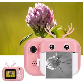 Teknomilla Sevimli Geyik Mini Full HD Kompakt Dijital Fotoğraf Makinesi Pembe