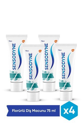 Sensodyne Günlük Koruma Florürlü Florürlü Diş Macunu 4x75 ml