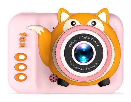 Mengtuo Sevimli Tilki Mini Full HD Kompakt Dijital Fotoğraf Makinesi Pembe