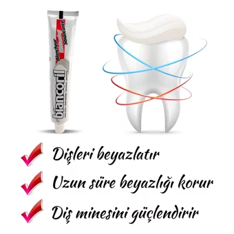 Biancoril Whitening Toothpaste Naneli Florürlü Diş Macunu 75 ml