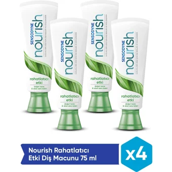 Sensodyne Nourish Nane Florürlü Diş Macunu 4x75 ml