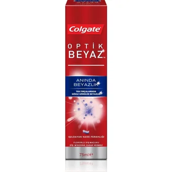 Colgate Optik Beyaz Kömürlü Organik Florürlü Diş Macunu 75 ml