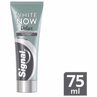 Signal White Now Detox Aktif Karbonlu Florürlü Diş Macunu 75 ml