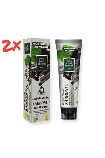 Eyüp Sabri Tuncer Bambu Karbonlu Organik Florürsüz Diş Macunu 2x75 ml